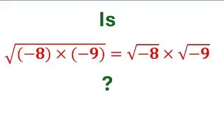 Is square root  (-8 × -9 ) =(square root -8) × square root (-9) Is
√((-8)×(-9))=√(-8)×√(-9)
? in C