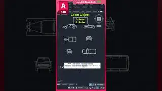 ✅ Autocad Short - 24, Zoom Object Trick