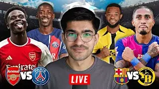 Barcelona vs Young Boys | Arsenal vs PSG | UCL WATCHALONG