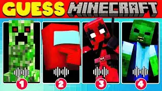 Guess the Minecraft Characters Sound and Voice⛏️| Steve, Alex, Creeper, | Minecraft Quiz Edition #2