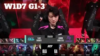 BLG vs RA - Game 3 | Week 1 Day 7 LPL Summer 2023 | Bilibili Gaming vs Rare Atom G3