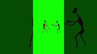 Siren Head Red Vs Black Green Screen #shorts #sirenhead #greenscreen #greenscreenvideo