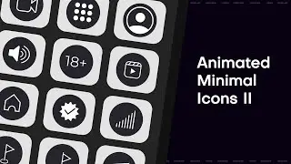 Animated Minimal Icons II - After Effects, Premiere Pro and FCPX template