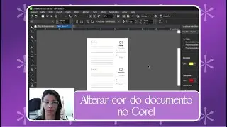 Como alterar a cor em todas as páginas do documento automaticamente NO COREL.