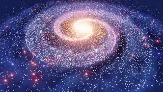 4K Shimmering Galaxy Particle Moving background Loop -  4k art motion background video - Vj Loops