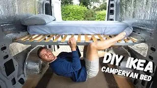 SUPER STRONG & SIMPLE IKEA CAMPERVAN BED | DIY Budget Van Hack - No Experience Van Build