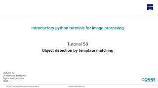 Tutorial 58 - Object detection using template matching