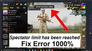 Spectator limit has been reached pubg mobile fix || spectator limit has been reached error in PUBG