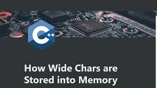 How C++ Wide Chars (wchar_t) are Stored into Memory