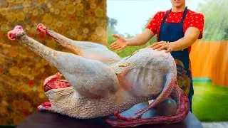 WE PREPARED A HUGE OSTRICH WEIGHING 54 KILOGRAMS