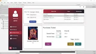 JavaFX Project - Movie Ticket Booking Management System in Java Netbeans with TUTORIALS