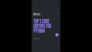 Top 3 Code editors for python #ampersandacademy #python #pythontutorial #pythonanalytics #coding