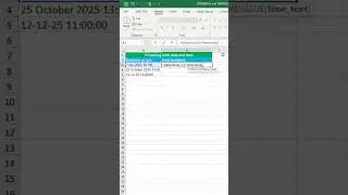 Preserving both date and time in excel - DATEVALUE and DATETIME functions