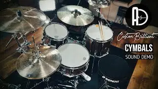 AGEAN Custom Brilliant Cymbals & SONOR drums sound demo