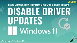 Disable driver updates in Windows 11