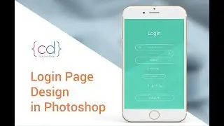 UI Design tutorial Step By Step in Photoshop | Mobile app login Page | Code and Design