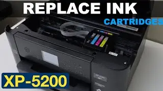 Epson XP-5200 Ink Cartridge Replacement.