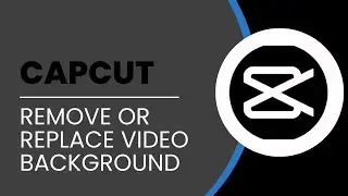 How To Remove / Replace Video Background In CapCut PC  2024