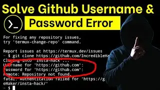 How To Solve Termux Username And Password Error