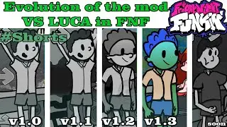 Evolution of the Luca mod in Friday Night Funkin #3( Sea Monster Luca vs Boyfriend)