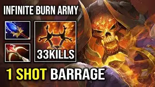 How to Destroy Anything In Your Path 1 Shot Burning Barrage Infinite Burning Army Clinkz Dota 2