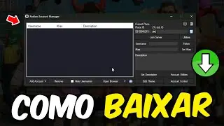 Como Baixar Roblox Account Manager (PASSO A PASSO)