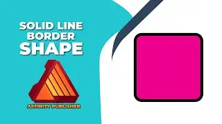 How to insert solid line border to shape in affinity publisher