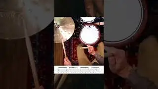 Sick (Almost) Linear Funk Groove #shorts #drums #drummer #drumlesson #funk #groove #linear #meinl