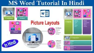 Picture Layout In MS Word | MS Word Tutorial In Hindi