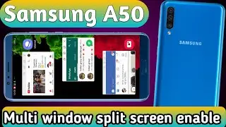 Samsung A50 multi window | How to enable pop up window, multi window in Samsung A50 | split screen