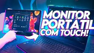 MONITOR PORTÁTIL com TOUCH pra vc usar no seu notebook!