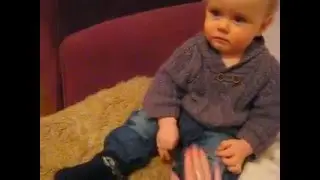 Baby can't take his eyes off a music video