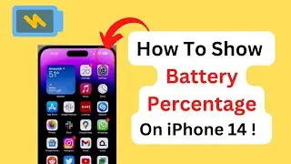 How To Show Battery Percentage On iPhone 14 / iPhone 14 Pro / iPhone 14 Pro Max!