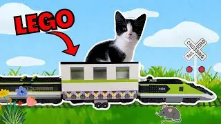 I made a LEGO Cat Train!