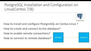 Install, Configure PostgreSQL in Centos Linux 7/8 and Troubleshoot database connection problems