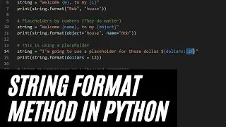 How to Use the String Format Method in Python - String Formatting Python