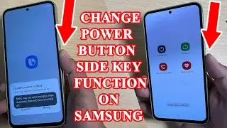 How to change the side key power button function Samsung A 54 5G