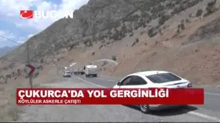 ÇUKURCA'DA YOL GERGİNLİĞİ!
