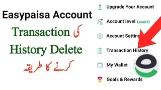 How to delete easypaisa account transaction history || Easypaisa payment history