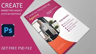 HOW TO CREATE CREATIVE DIGITAL MARKETING FLYER DESIGN IN PHOTOSHOP SIMPLE #flyers #PHOTOSHOP