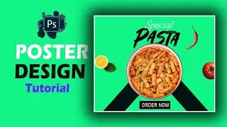 How  to make pasta Poster design with Adobe Photoshop