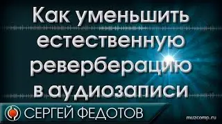 Как убрать реверберацию из записи