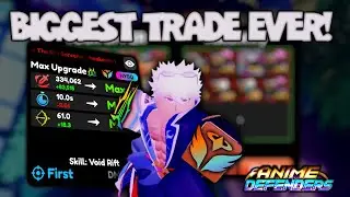 Anime Defenders Biggest Trade Ever! IT WAS INSANE 200M+