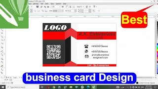 How to Create Business Card Design in Corel Draw | Visiting Card Design Tutorial In Urdu Hindi