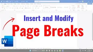 MS Word: Page Break and Section Break in Word Document PC & Mac | How to Insert Page Breaks