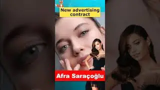 Afra Saraçoğlu has signed a new advertising contract