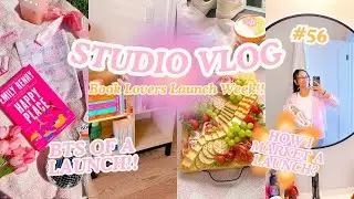 BTS of the Book Lovers Launch - How I prep for a big launch 📖💞⭐️ | Studio Vlog 56