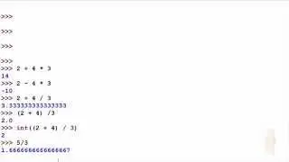 Python  Exercise 1.1 - Arithmetic