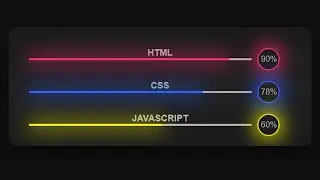 Awesome skill bars just by HTML & CSS