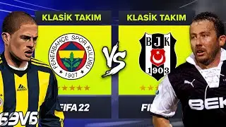 BEŞİKTAŞ EFSANELERİ vs FENERBAHÇE EFSANELERİ // FIFA 22 KARİYER MODU ALL-STAR KAPIŞMA